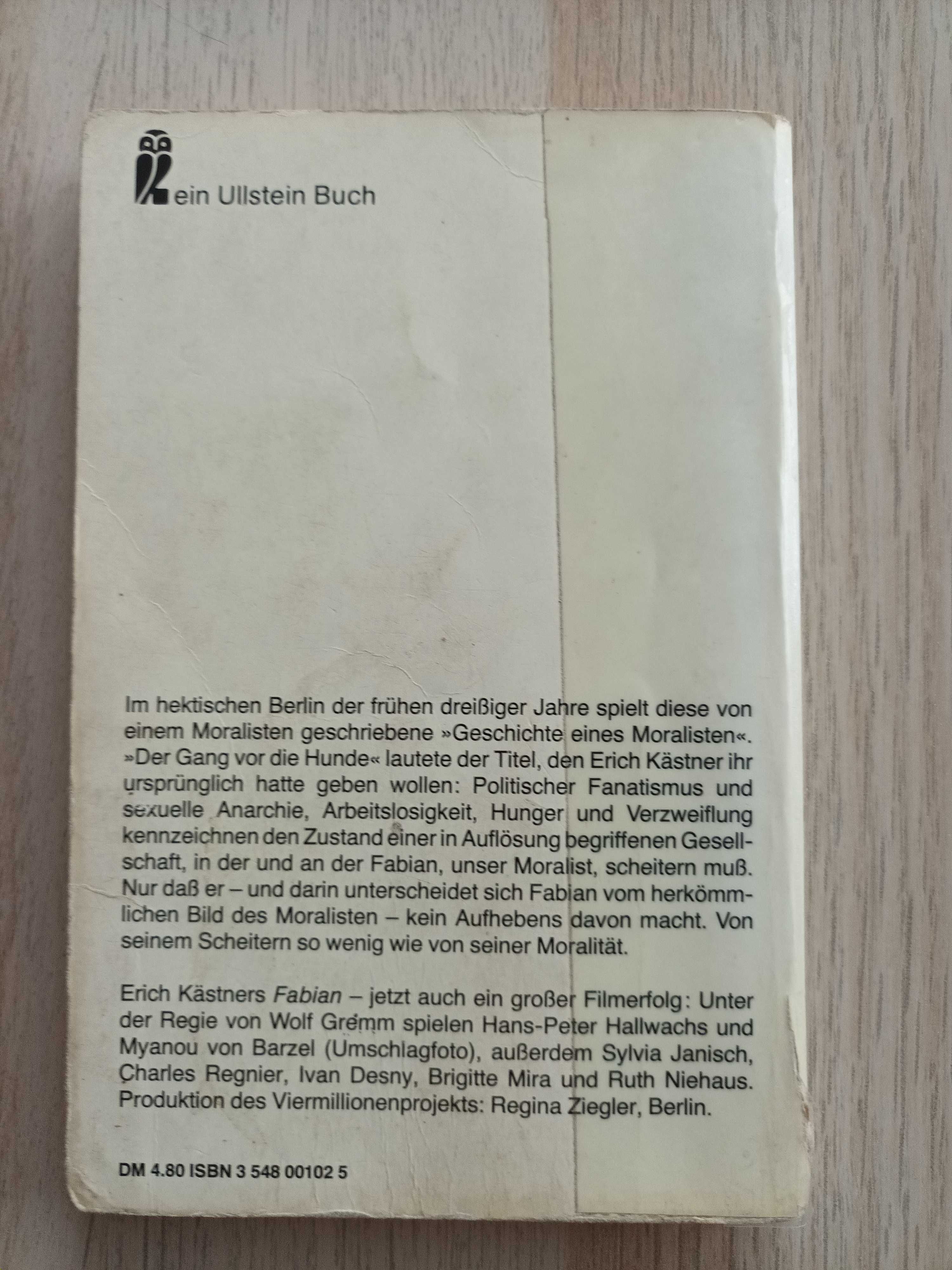 Fabian - Erich Kästner (w j. niem). Fabian Historia pewnego moralisty