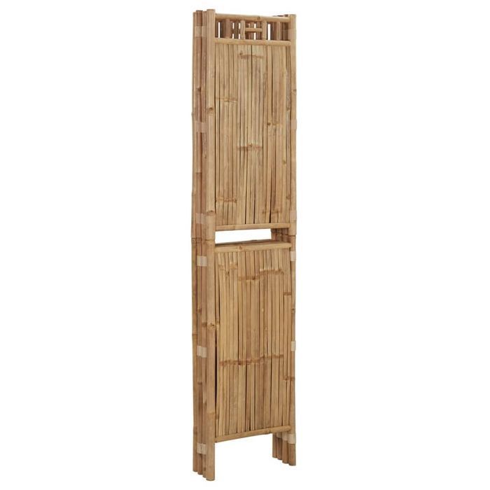 vidaXL Parawan 4-panelowy, bambusowy, 160 x 180 cm