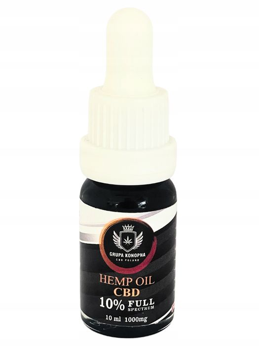 Olejek konopny CBD 10 % 1000 mg RAW 10 ml | Gęsty | mocny |świeży|