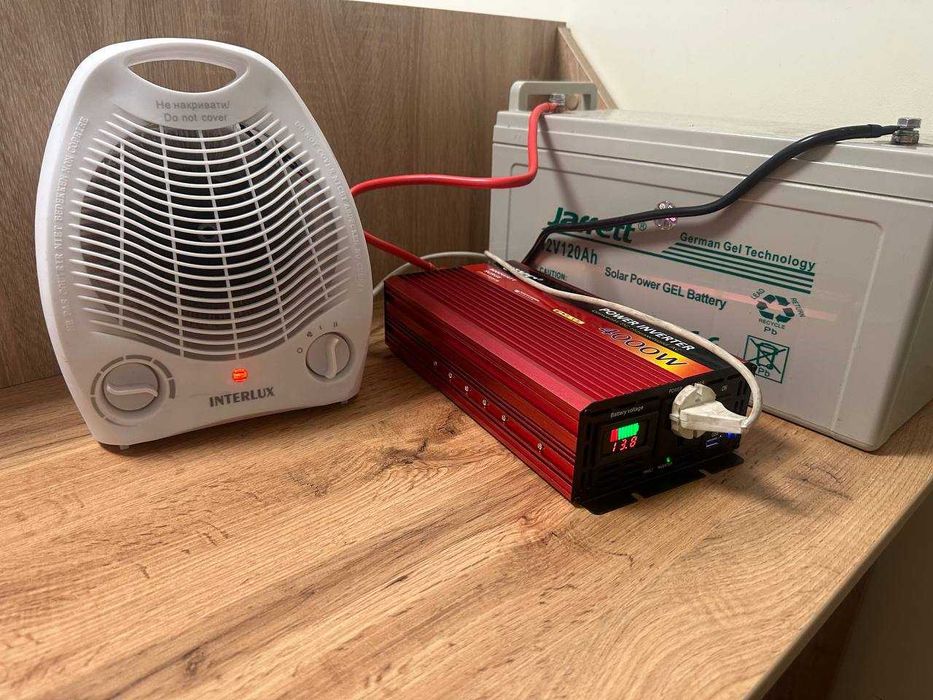 Инвертор 12v 220v Мощность 4000Вт Преобразователь напряжения Інвертор