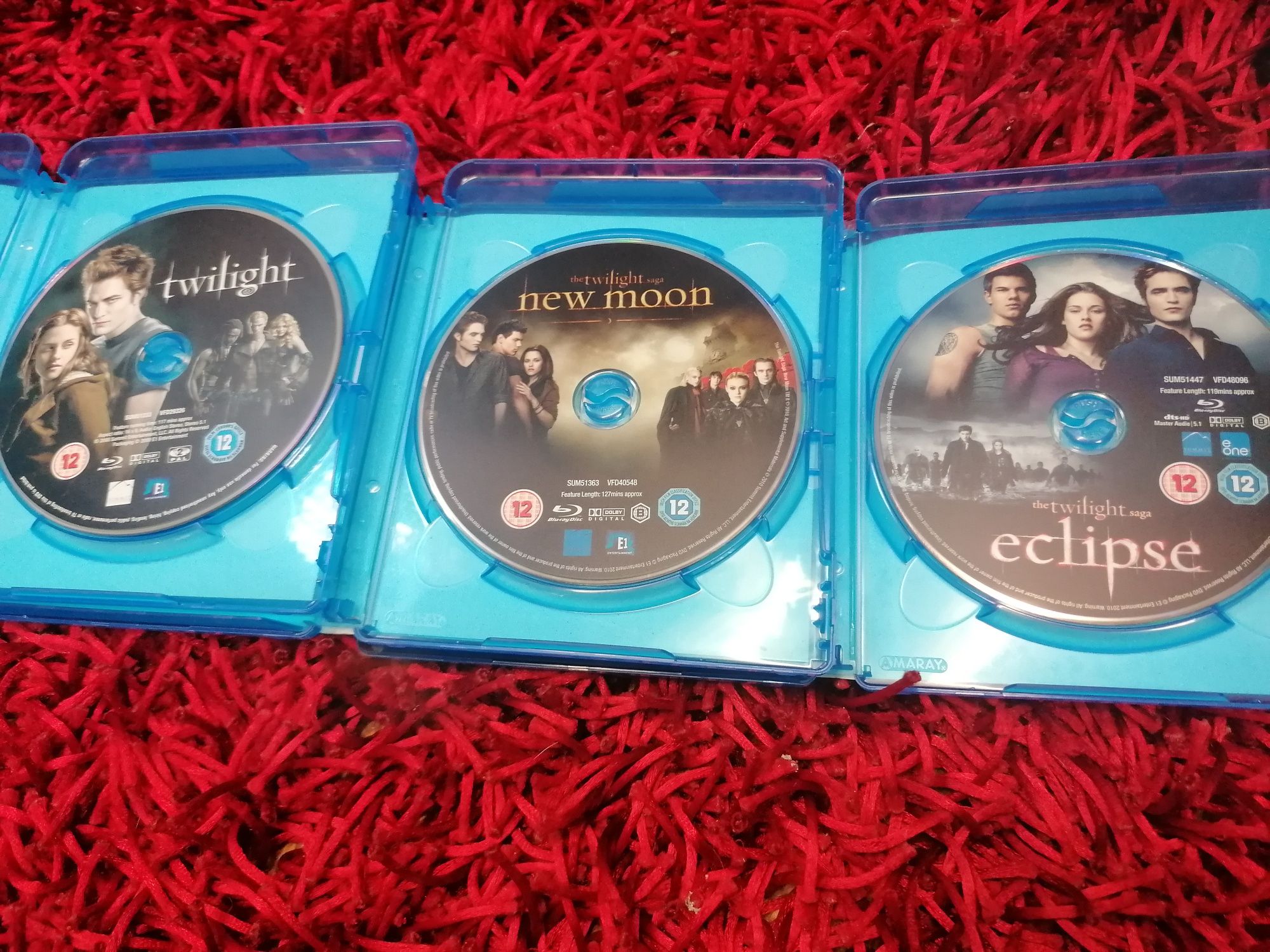 3 bluray A saga Twilight, Impecáveis.