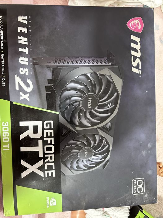 Vende-se RTX 3060Ti 8gb MSI Ventus 2x