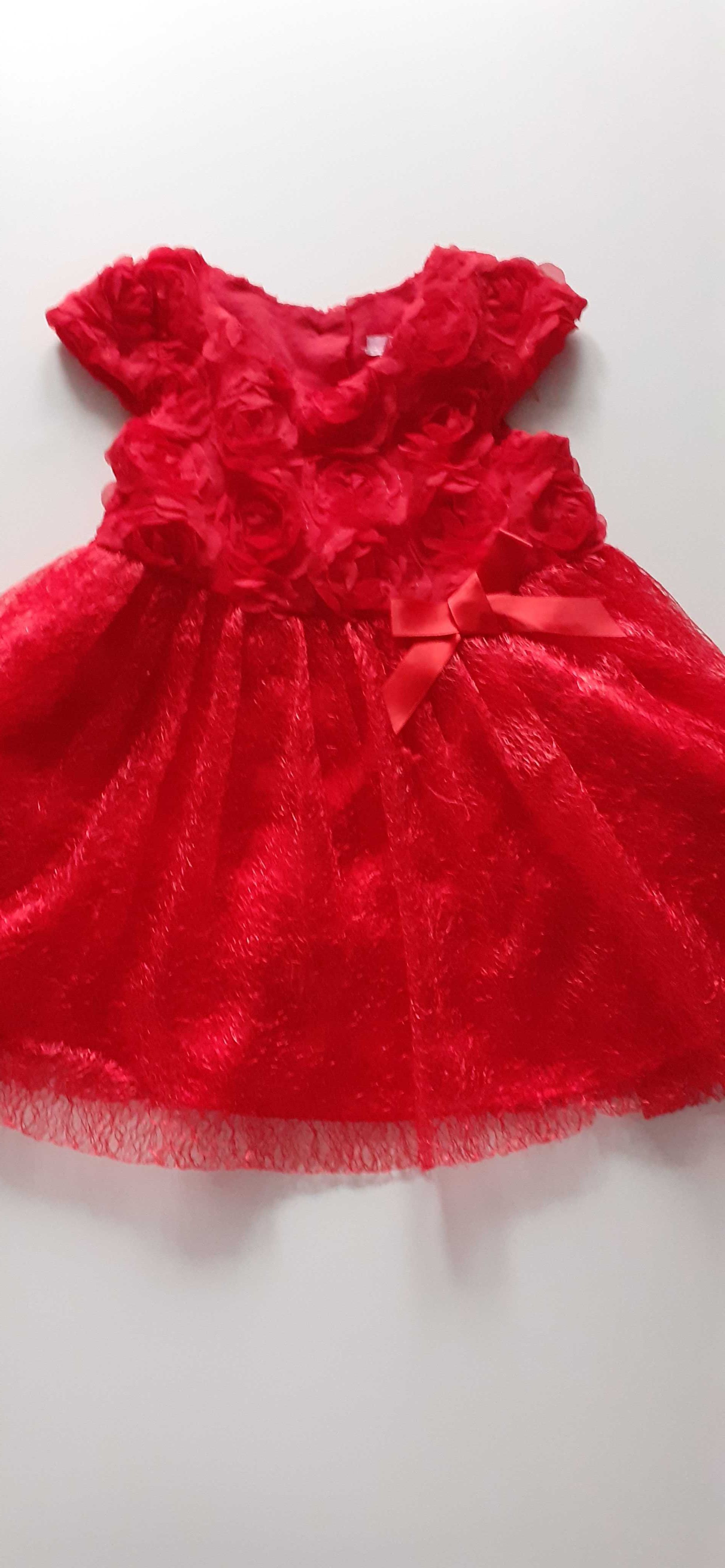 Sukieneczki dla małej modnisi rozmiar 80/86, czerwona, różowa
