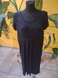Czarna sukienka midi wieczorowa marka Mama licious rozmiar XL/XXL