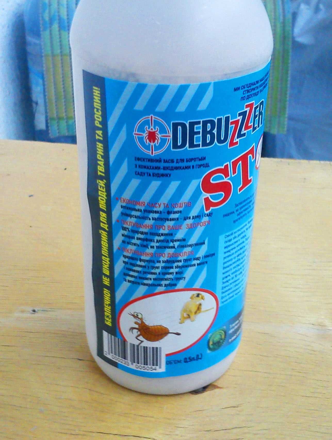 Засіб від комах Debuzzer (від бліх, тарганів, кліщів, клопів, мурах)