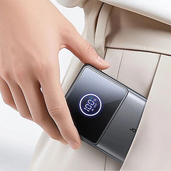 Powerbank Joyroom JR-PR1/10000mAh 22,5W z wbudowanym zwijanym kablem U