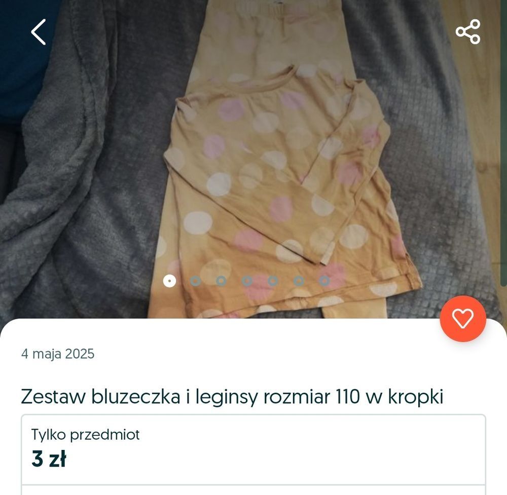 Zestaw spodni dla dziewczynki roz. 110 i zestaw