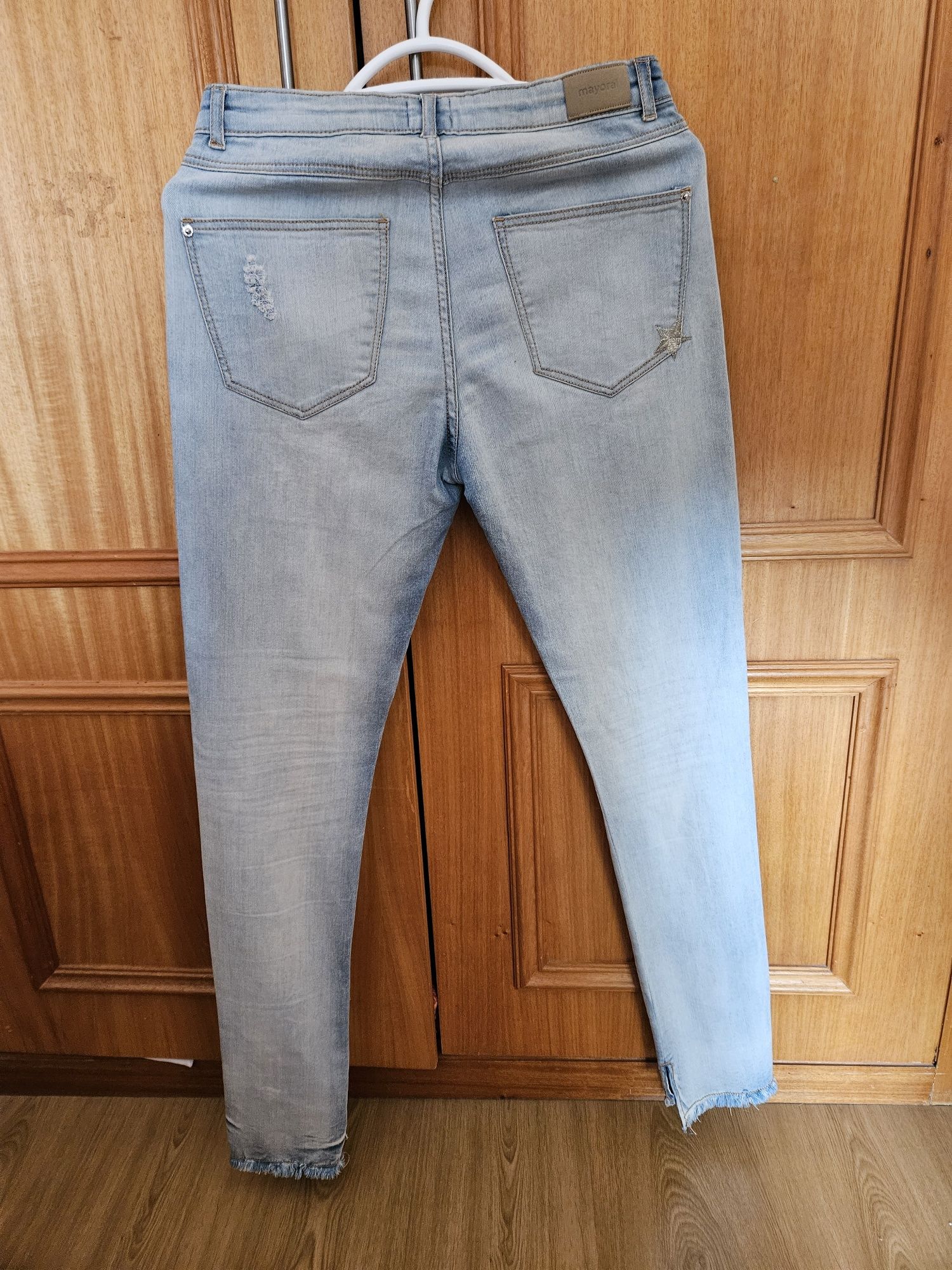 Calças jeans de ganga skinnies