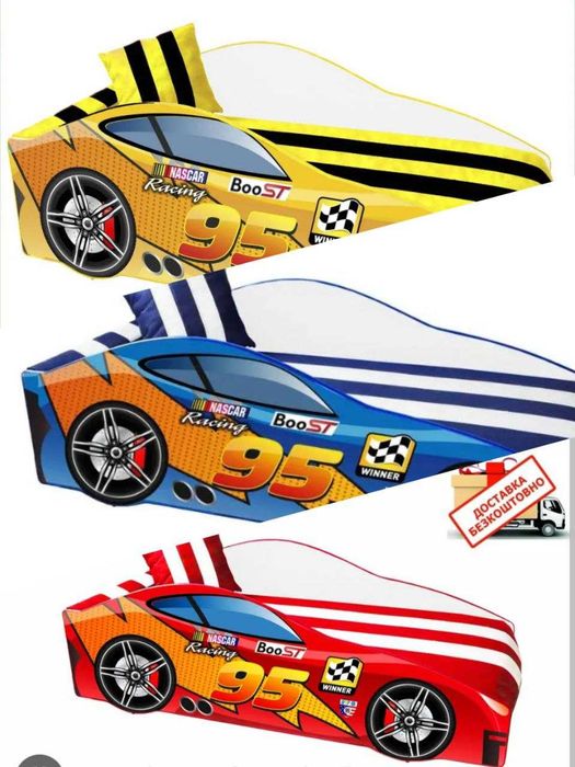 Кровать машина з матрасом/ліжко машина/диван авто/Безкоштовна доставка