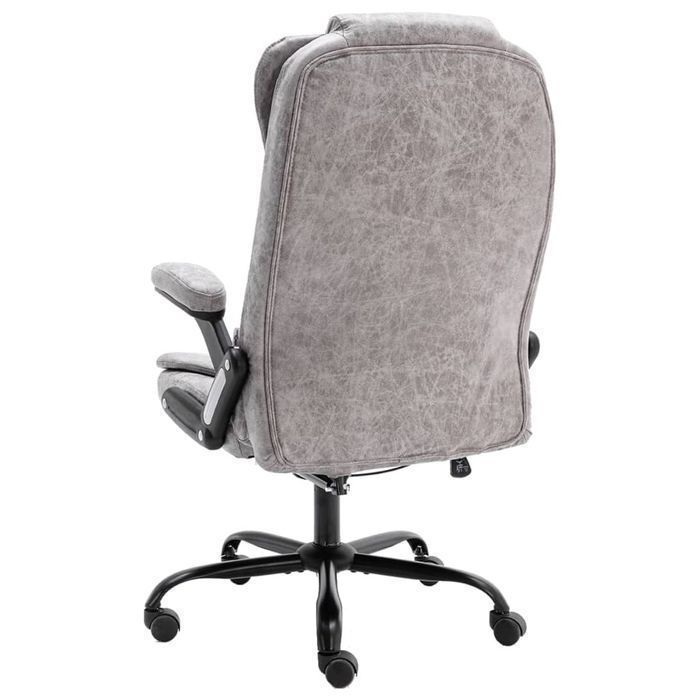 Ergonomiczne Krzesło Biurowe z Funkcją Masażu i Ogrzewania, Szare