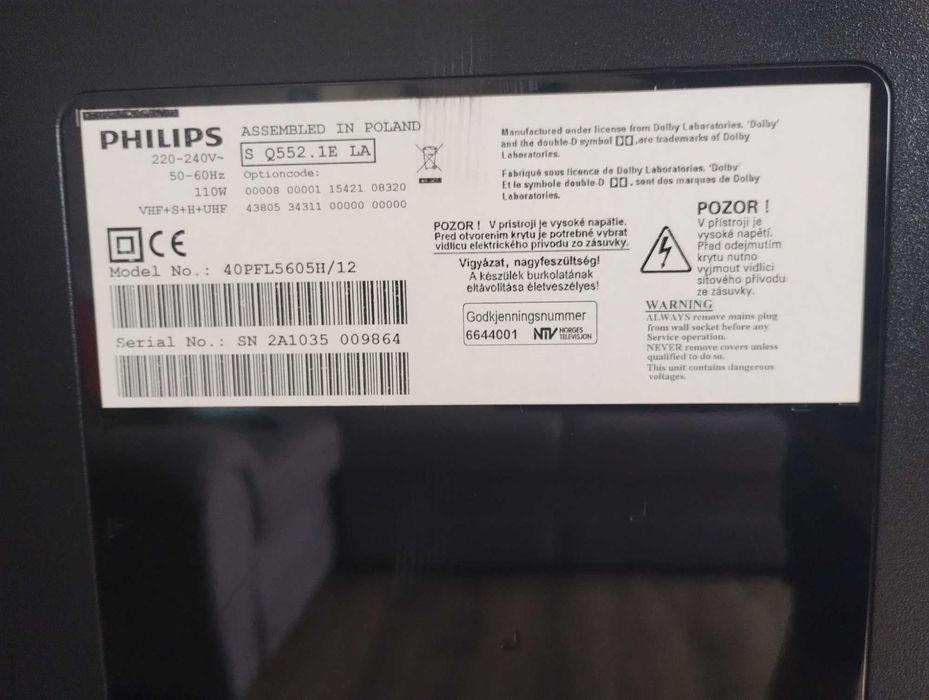 LED телевізор PHILIPS 40PFL5605H/12