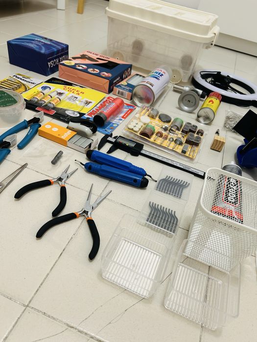 Kit artesanato com diversos itens