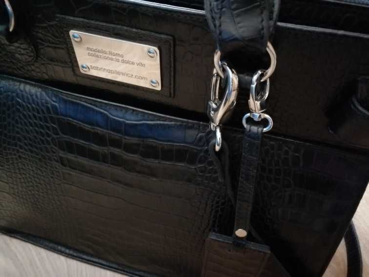 Torba ROMA od Sabriny Pilewicz. Torba w stylu Hermès.