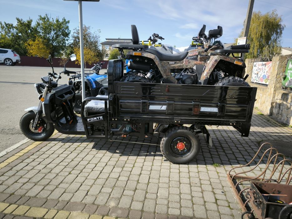 трицикл FORTE JB-1500 Чорний Вантажний електричний