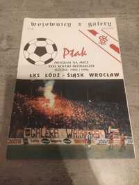 Program ŁKS Łódź- Śląsk Wrocław 95/96