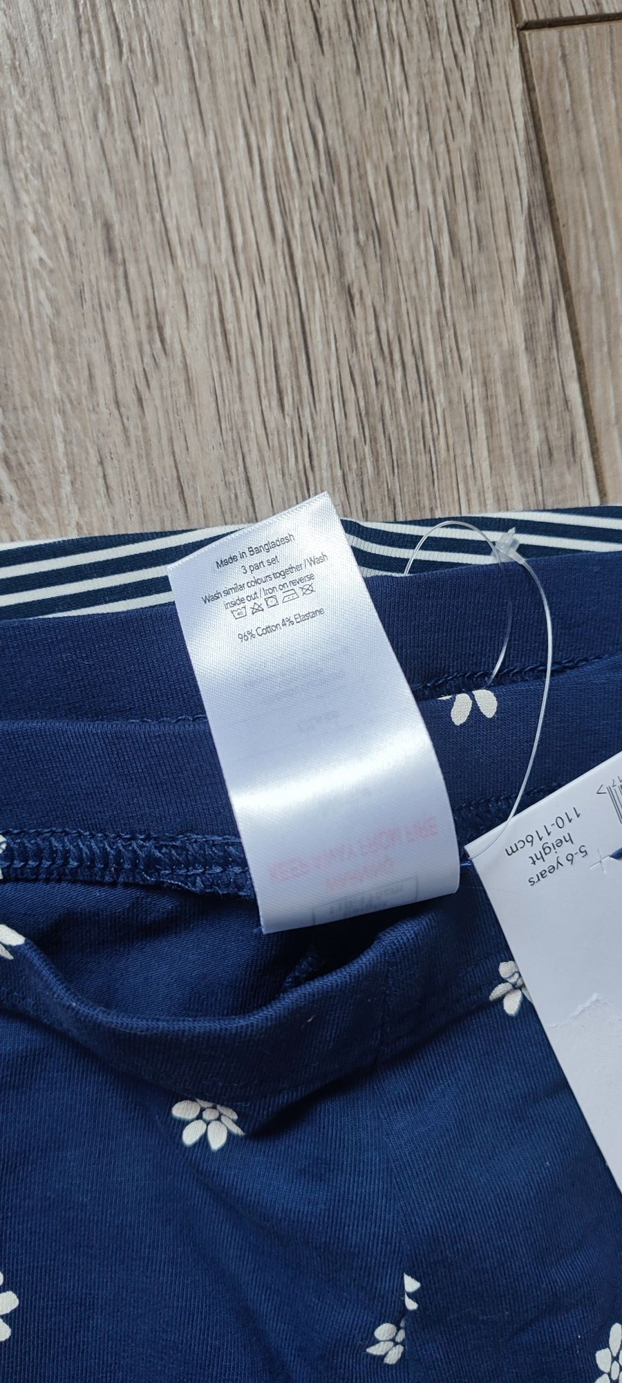 Legginsy dziewczęce 116 3 pak nowe George