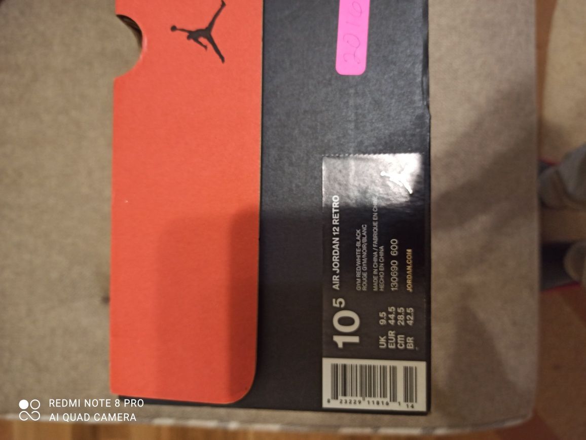 Кроссовки Air Jordan 12 Retro "GYM RED", оригинал
