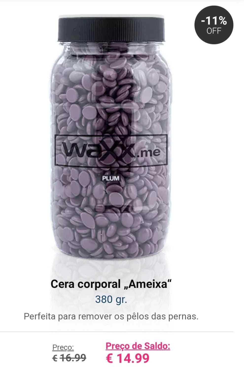 Waxx aquecedor de cera + 2 potes de cera + spray after wax usado