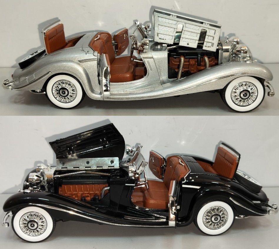 Mercedes-Benz 500K кабриолет модель 1:24 Jinlifang Металл звук свет