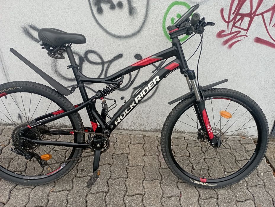 ROCKRIDER BTT ST 530 S 
Bicicleta BTT ST 530 Preto/Vermelho 27,5"