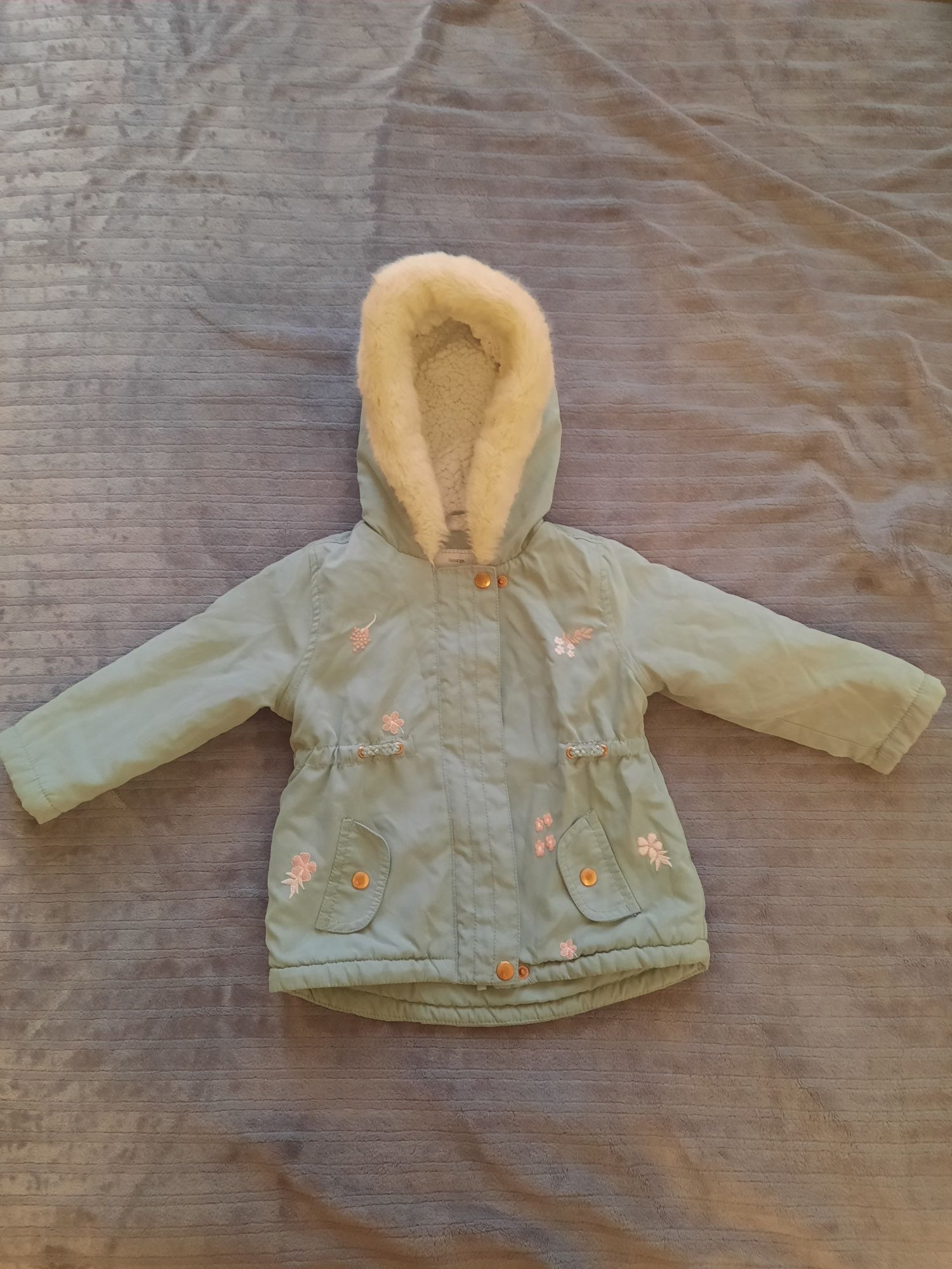Куртка/парка для дівчинки на холодну осінь/весну демі George, 86см