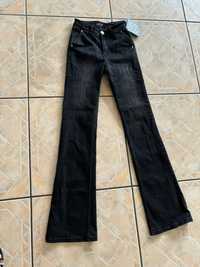 Jeansy dżinsy spodnie dzwony Loewe 25