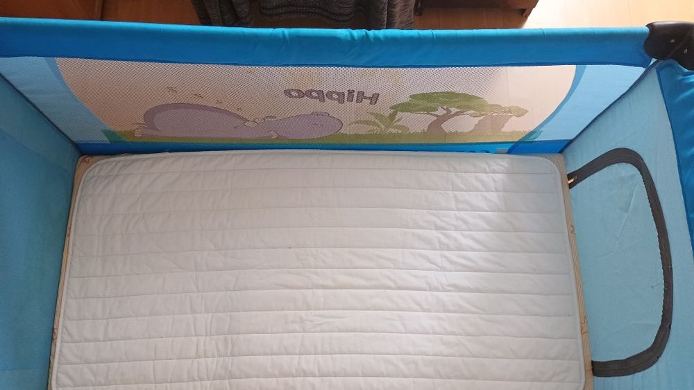 Łóżeczko turystyczne Caratero Medio niebieskie