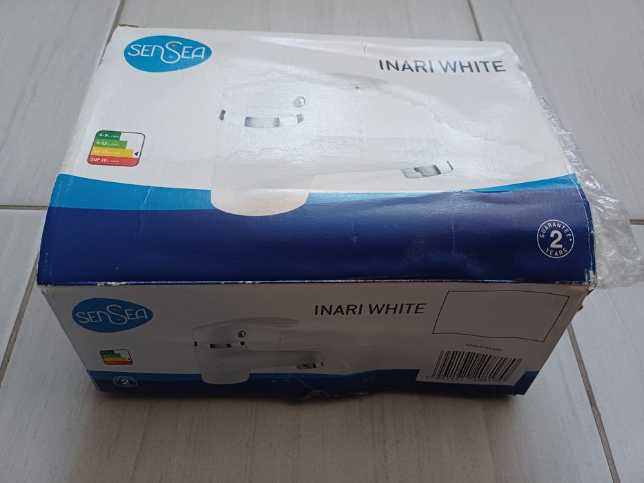 Bateria jednouchwytowa, kran biał do łazienki, NOWY