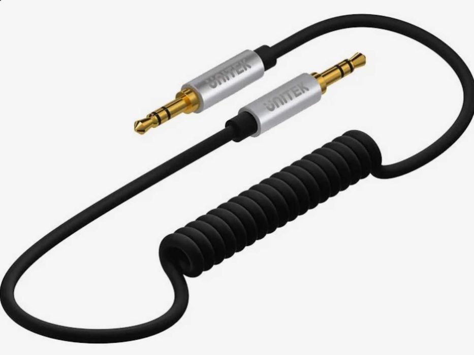 Kabel Jack 3.5mm - Jack 3.5mm 1,5m Spiralny Unitek Nowy