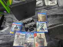 Konsola PS4 Playstation 4 SLIM 500GB 2 pady 6 gier ładowarka ZAMIANA