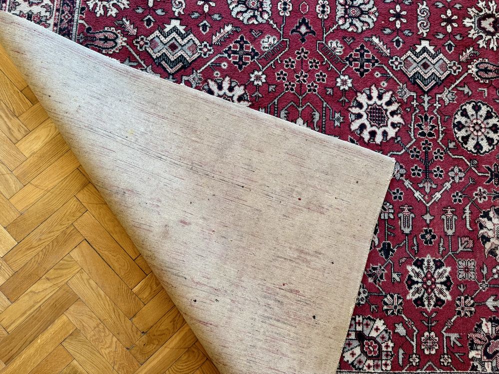 Duży dywan wełniany 300x200,  Kietrz, PRL, vintage.