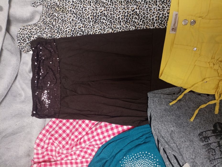 Пакет вещей 12-13 лет, рубашка, юбка, футболки