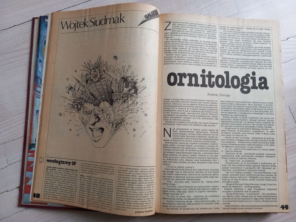 Fantastyka 1986 rok Wiedźmin oprawione