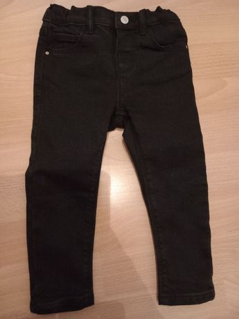 Czarne jeansy slim fit Zara 92