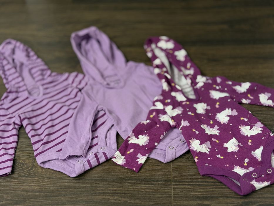 Дитячі боді. Нові! 0-6місяців