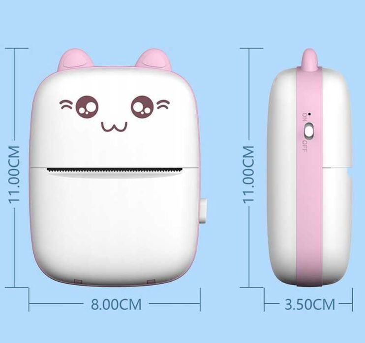 MINI DRUKARKA TERMICZNA DO ZDJĘĆ 
+ 6 rolek papieru termicznego GRATIS