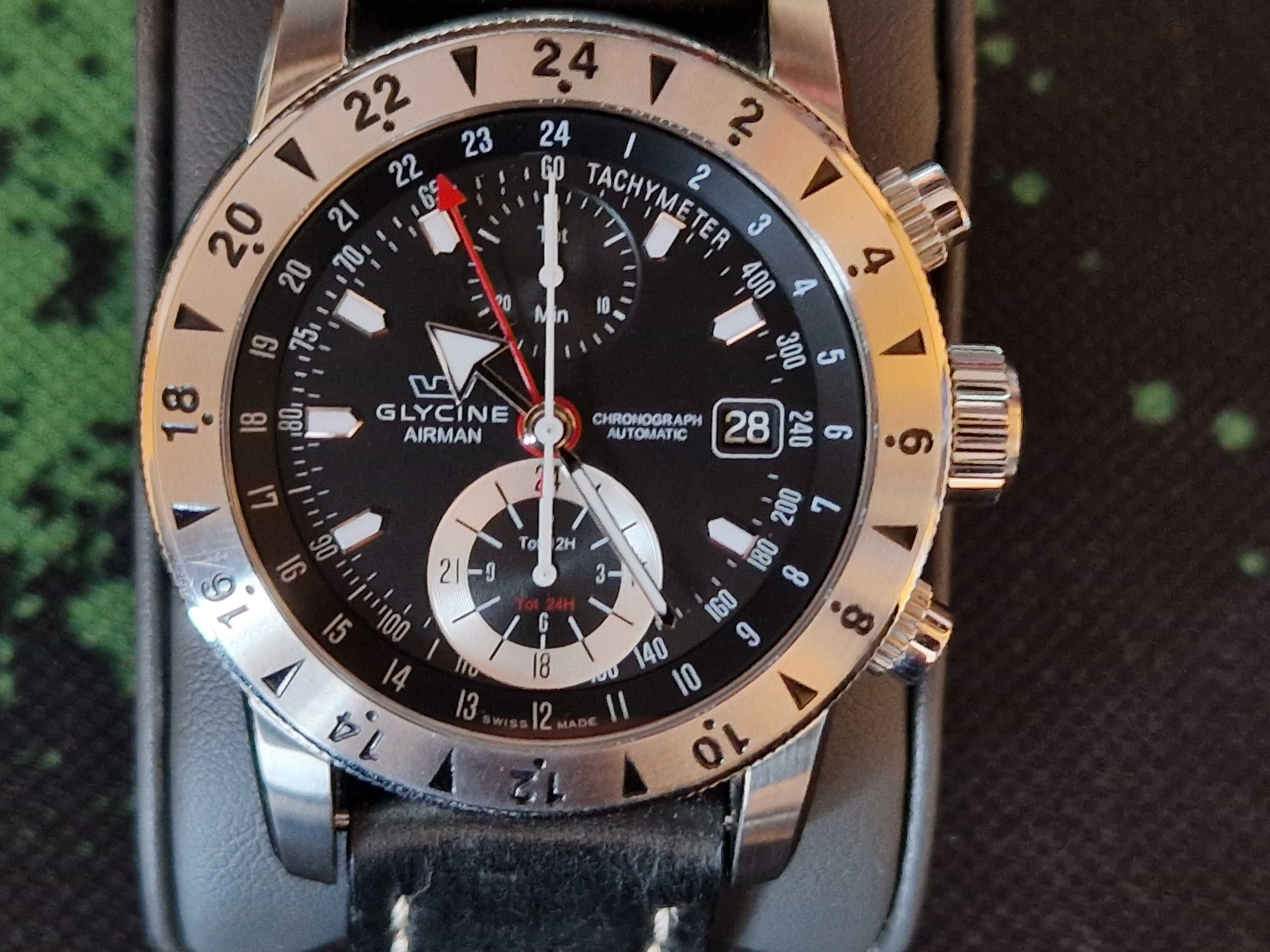 Zegarek Glycine Airman 09 Chrono kultowy.