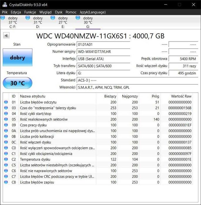 Dysk zewnętrzny WD My Passport 4TB 2.5 cala