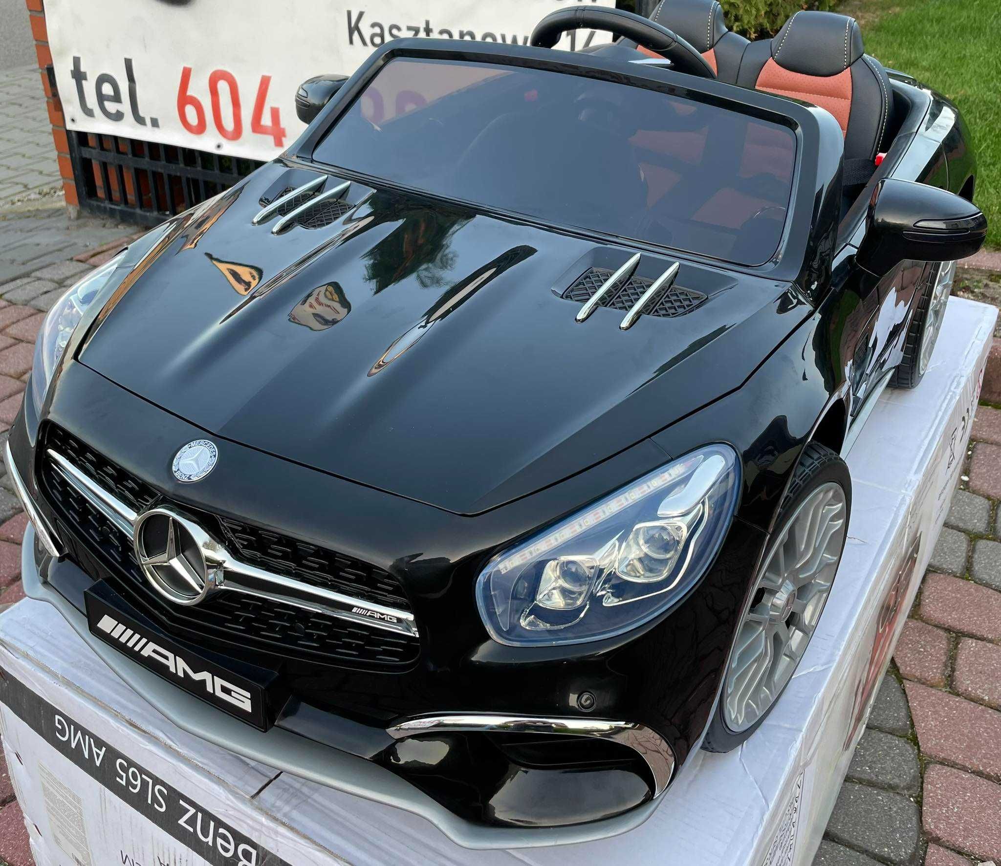 JAREX Samochód Auto na akumulator MERCEDES SL65 AMG USB,SKÓRA,EVA