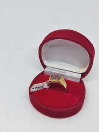 Złoty pierścionek, 18 karat, 5,95 gram, r. 16 , Lombard Krosno Betleja