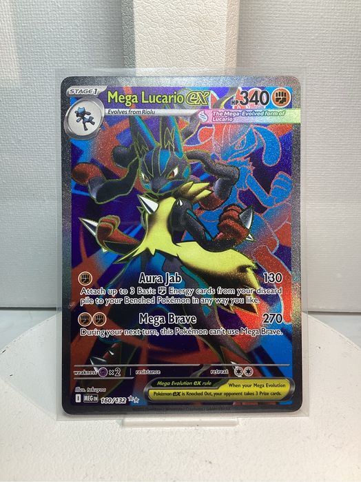 Pokemon TCG: Mega Lucario 160/132 MEG Mega Evolution Full Art