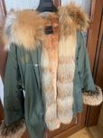 Parka z futrem z lisa