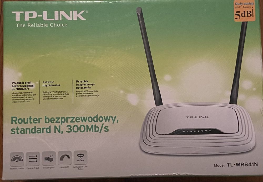 TP-LINK Router bezprzewodowy, standard N, 300Mb/s