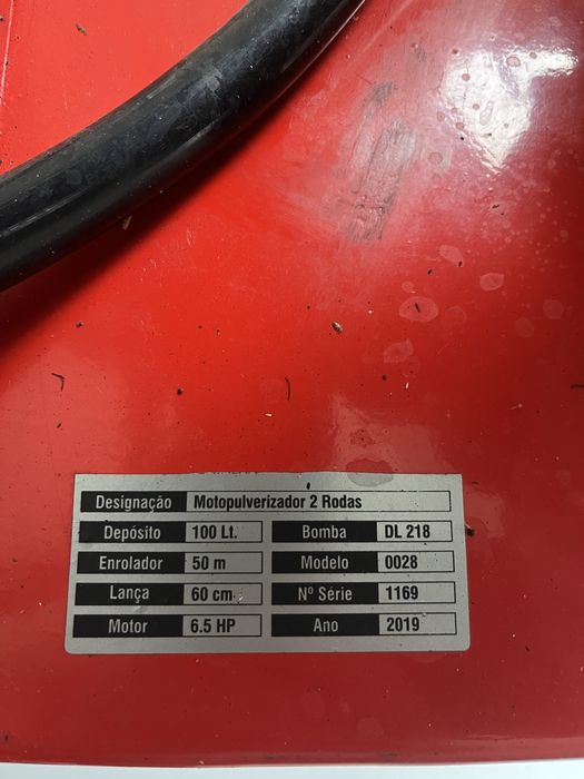 Pulverizador a motor 100L