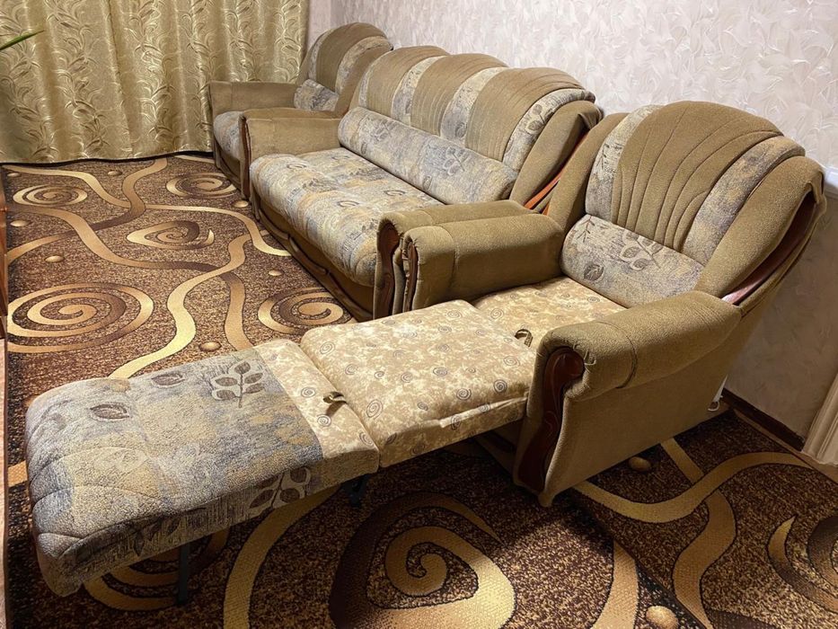 Продаж диван+крісла розкладні
