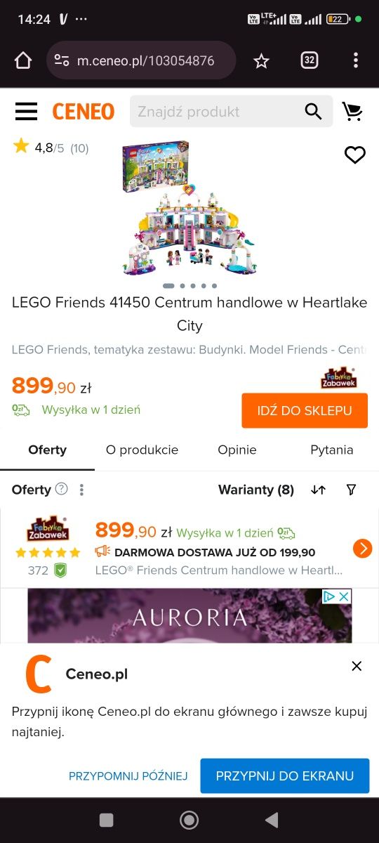 LEGO Friends 41450 Centrum handlowe w Heartlake City