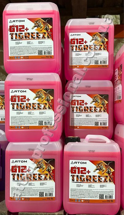 Антифриз Тосол (ready to use) ATOM “TIGREEZE G12+” червоний, 1л