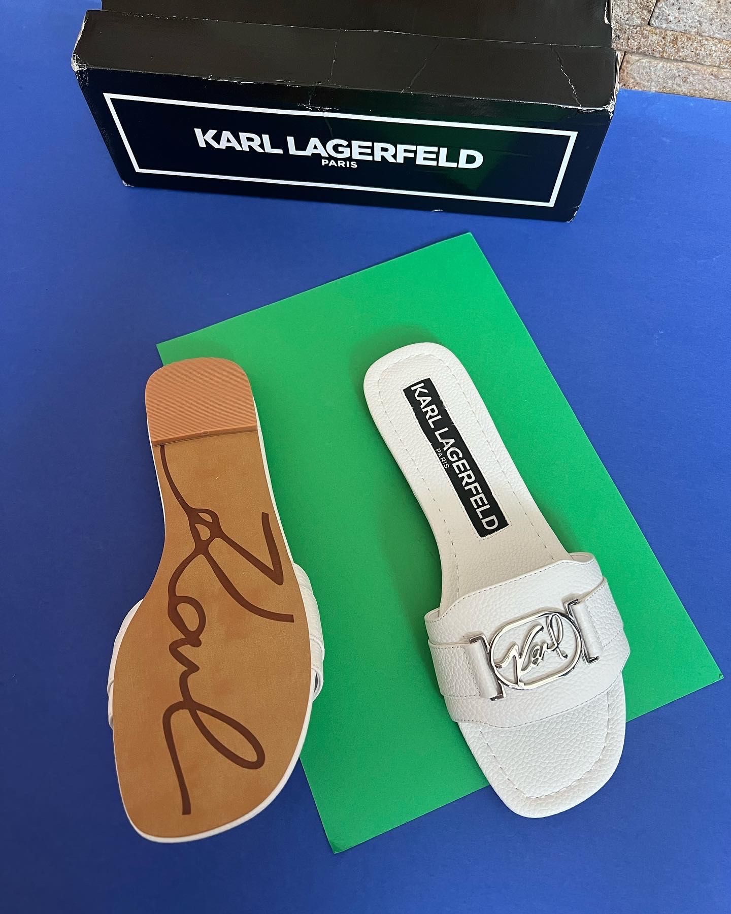 Шкіряні слайди Karl Lagerfeld розмір 7