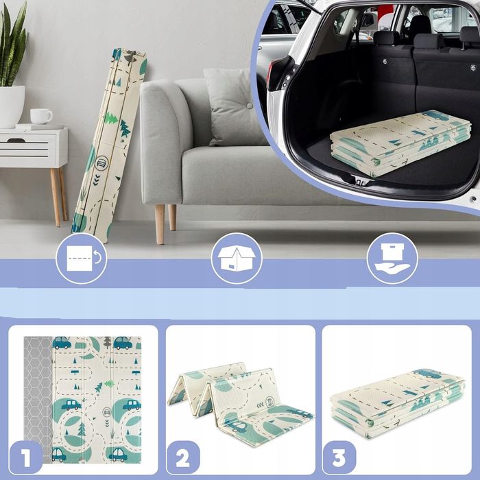 Mata Piankowa Dla Dzieci 180x200 Xxl Dwustronna