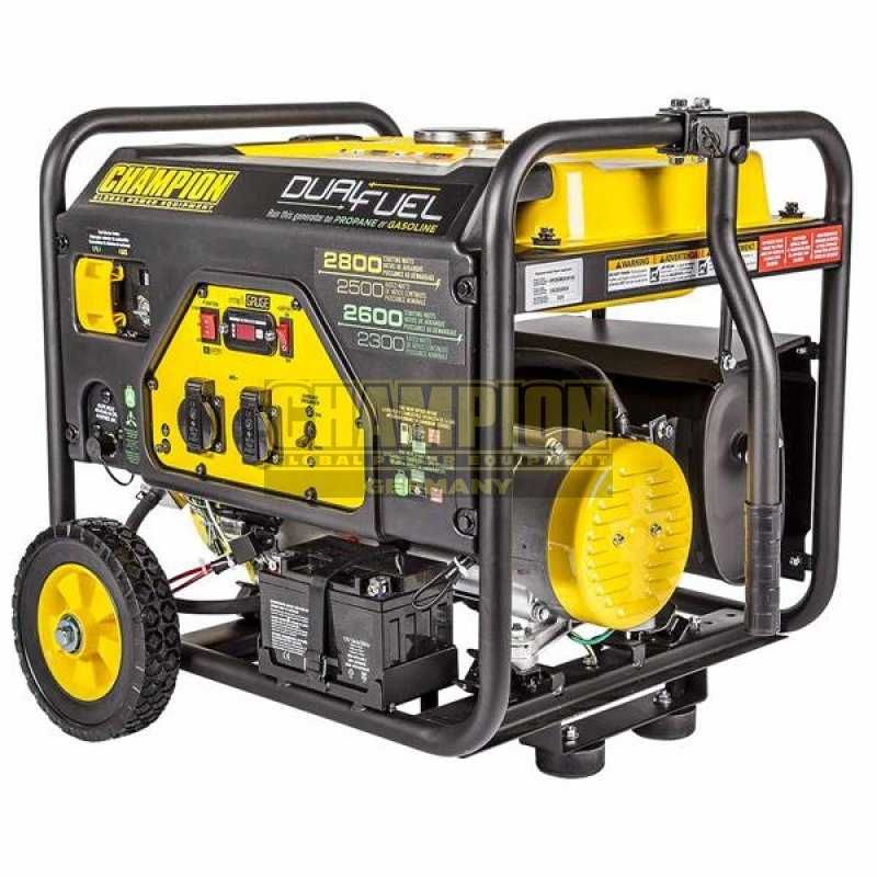 СКИДКА!!!Генератор 2,8кВт ГАЗ/БЕНЗ ЭЛЕКТРОСТАРТЕР Champion CPG3500E2